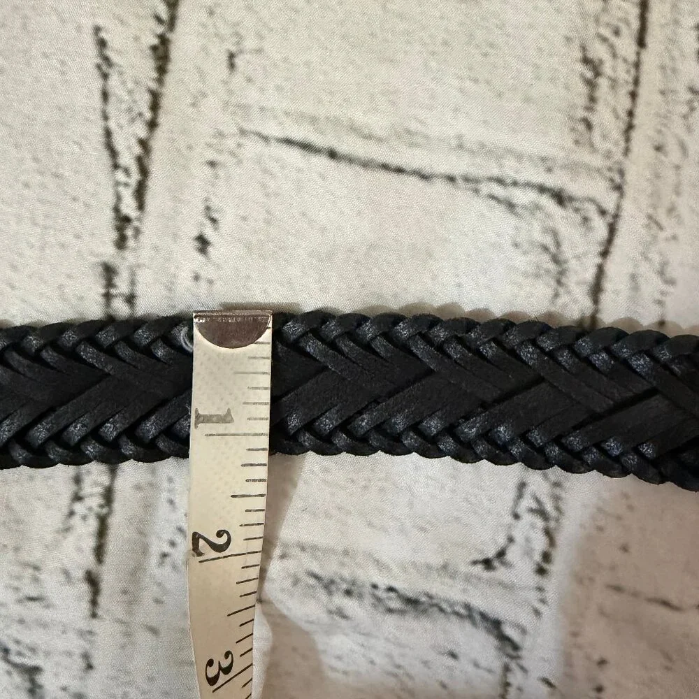 J. Crew Woven leather belt L/XL